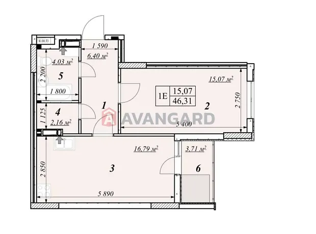 Квартира на вул. Шолуденка, 26 в Києві, ID 310801, фото №5