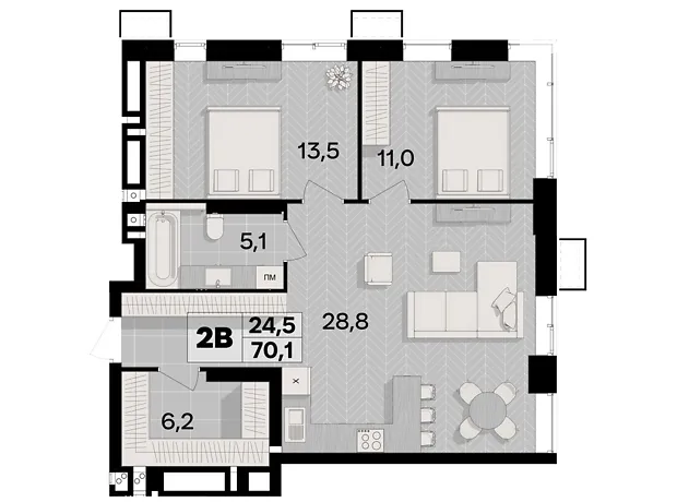 Квартира на пров. Цегельний, 12 в Вінниця, ID 239185, фото №4