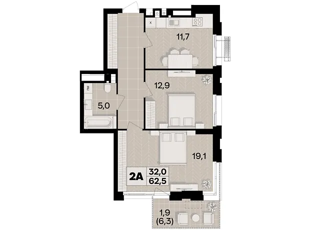 Квартира на пров. Цегельний, 12 в Вінниця, ID 240633, фото №4