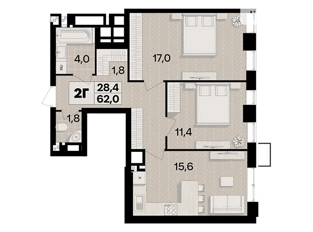 Квартира на пров. Цегельний, 12 в Вінниця, ID 242088, фото №4