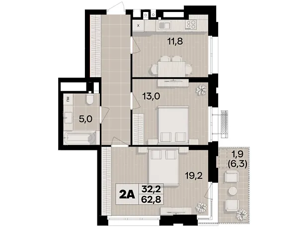 Квартира на пров. Цегельний, 12 в Вінниця, ID 219368, фото №3