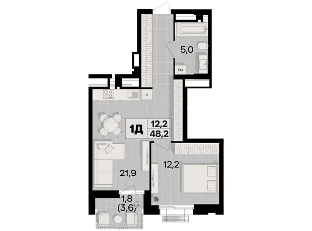 Квартира на пров. Цегельний, 12 в Вінниці, ID 248567, фото №3