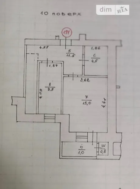 Квартира на вул. Вербицького Михайла, 22 в Тернополі, ID 244686, фото №14