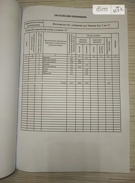 Квартира на вул. Ринкова, 7 в Житомир, ID 304743, фото №2