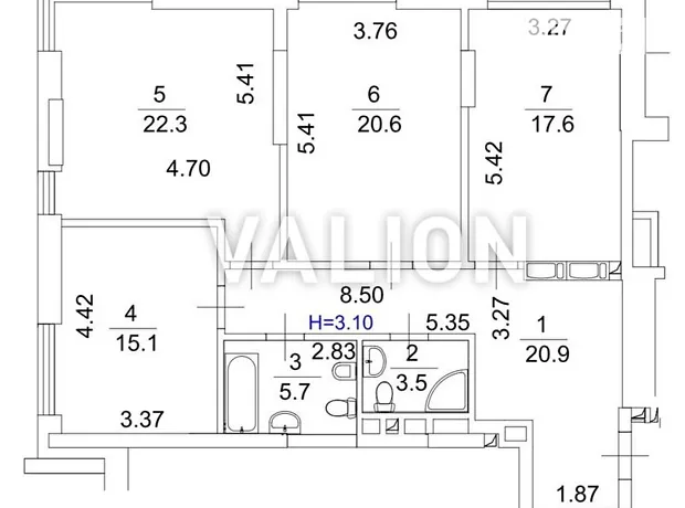 Квартира на вул. Звіринецька, 70А в Києві, ID 167639, фото №4