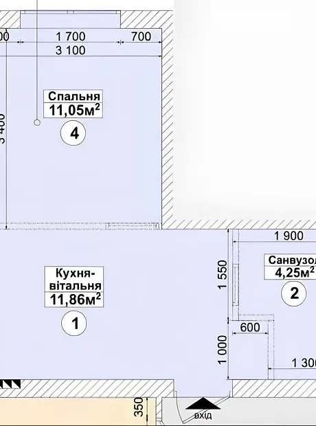 Квартира на вул. Гідності, 12 в Київ, ID 306741, фото №1