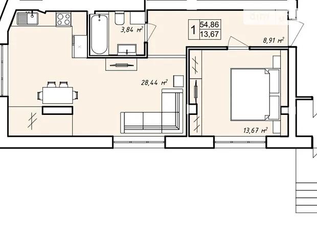 Квартира на пров. Степана Бандери 16/1 в Хмельницькому, ID 235232, фото №10