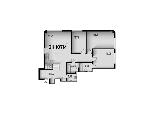 Квартира на вул. Гетьмана Івана Мазепи, 142 в Івано-Франківську, ID 177410, фото №34