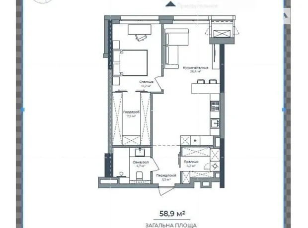 Квартира на вул. Антоновича, 136 в Києві, ID 197568, фото №1