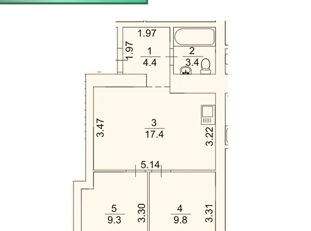 Квартира на вул. Лисенка в Києві, ID 320706, фото №15