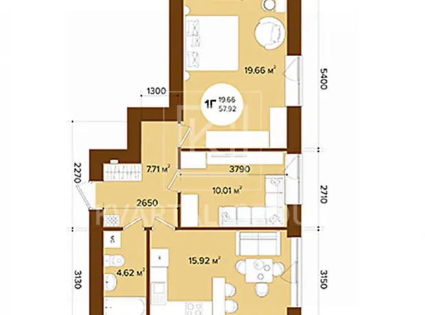 Квартира на вул. Миколи Шудрі, 23 в Києві, ID 239095, фото №5