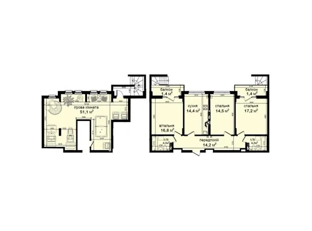 Квартира на вул. Метрологічна, 31 в Києві, ID 190876, фото №4