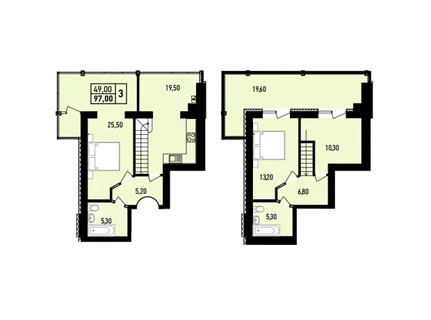 Квартира на вул. Людвіга Бетховена, 8 в Хмельницький, ID 220540, фото №2