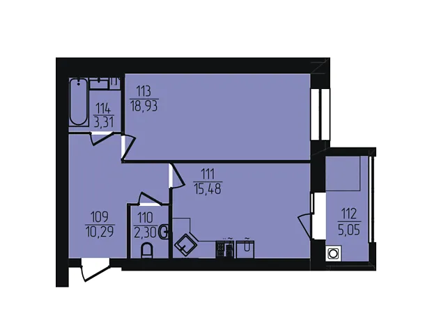 Квартира на вул. Озерна, 20/4Б в Хмельницькому, ID 344457, фото №2