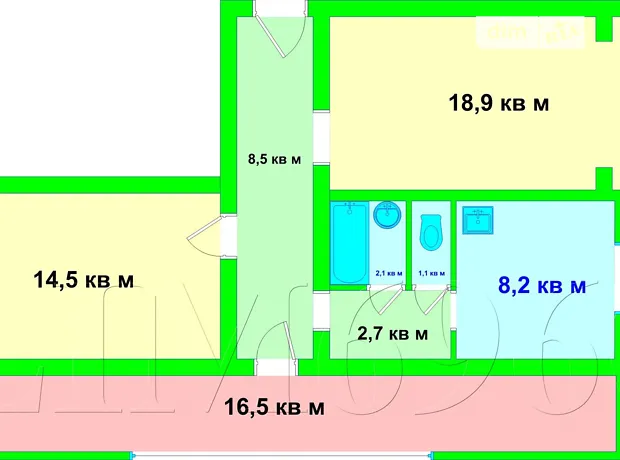 Квартира на вул. Романа Ратушного, 33 в Києві, ID 167589, фото №1
