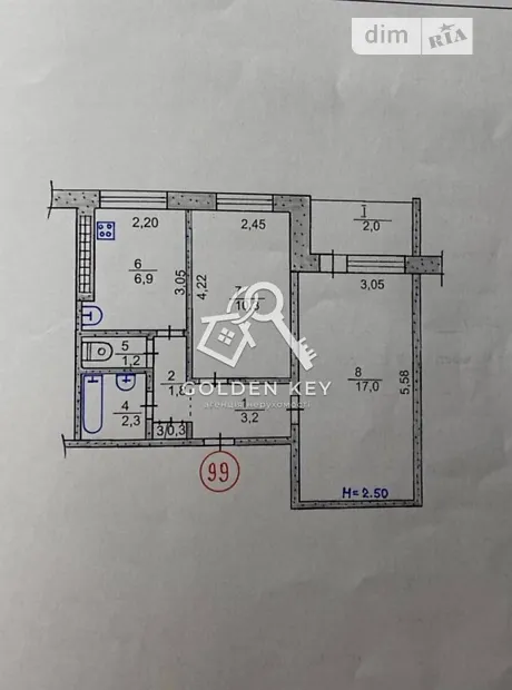 Квартира на вул. Миколи Світальського, 13 в Кривому Розі, ID 199190, фото №19
