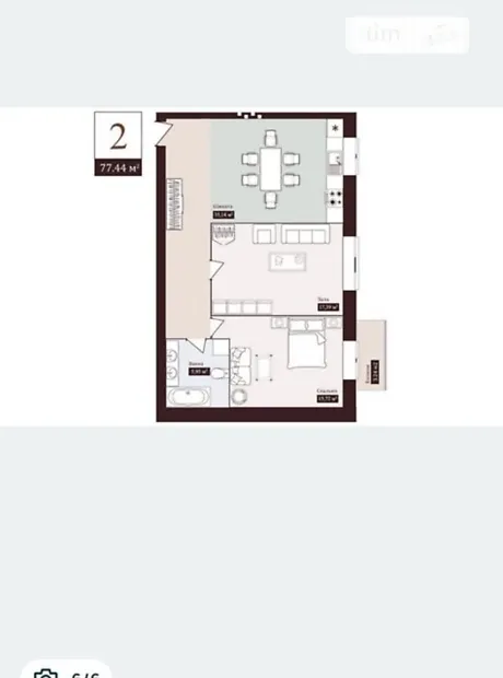 Квартира на пров. Мирний 2-й, 16 в Хмельницькому, ID 219559, фото №9