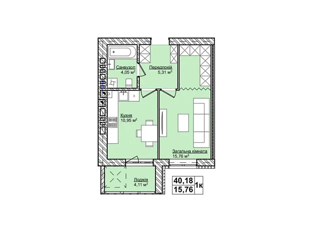 Квартира на вул. Патріарха Мстислава, 2А в Кам'янець-Подільський, ID 301170, фото №1