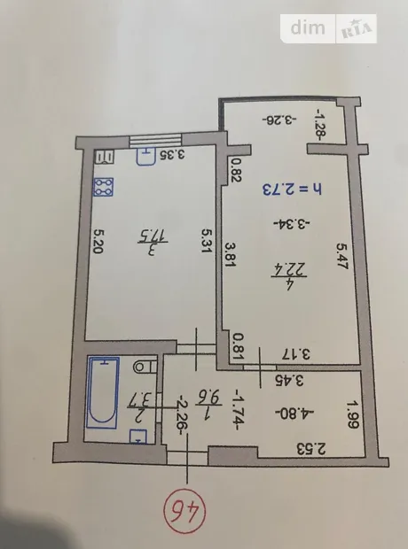 Квартира на просп. Соборності, 22Б в Луцьку, ID 243305, фото №10