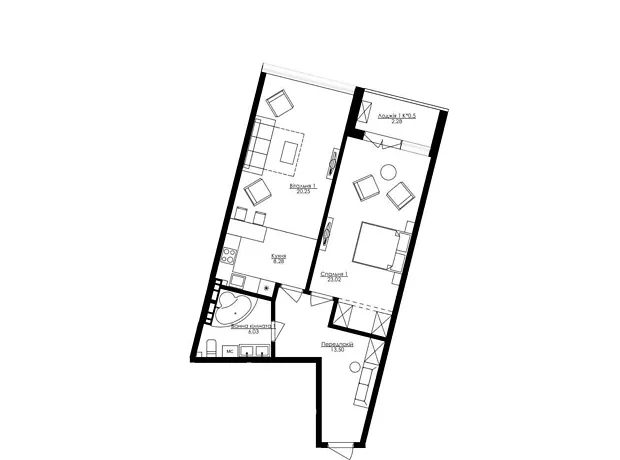 Квартира на бул. Французький 63/65 в Одесі, ID 206707, фото №2