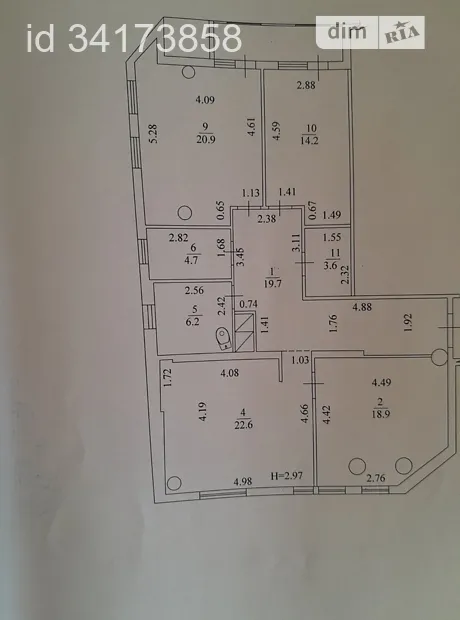 Квартира на вул. Клочківська, 117 в Харкові, ID 162628, фото №11
