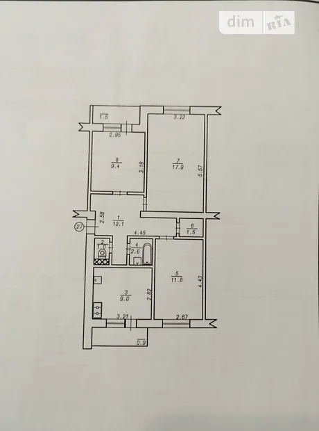 Квартира на вул. Майборського в Хмельницькому, ID 233111, фото №24
