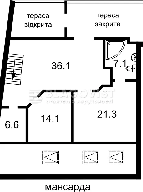 Квартира на вул. Борисоглібська, 16А в Києві, ID 175203, фото №16