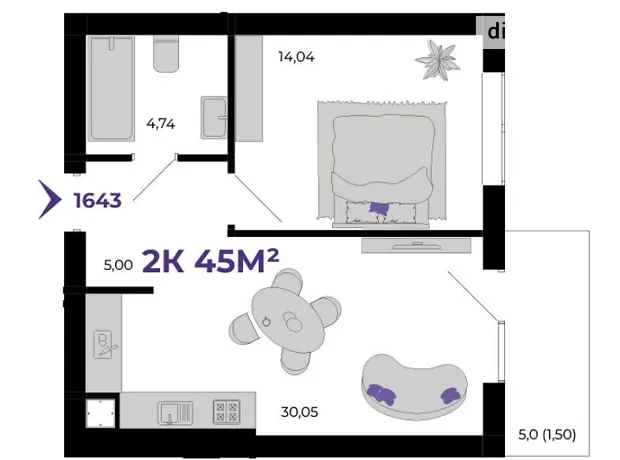 Квартира на вул. Краківська 6/4 в Івано-Франківську, ID 309958, фото №4