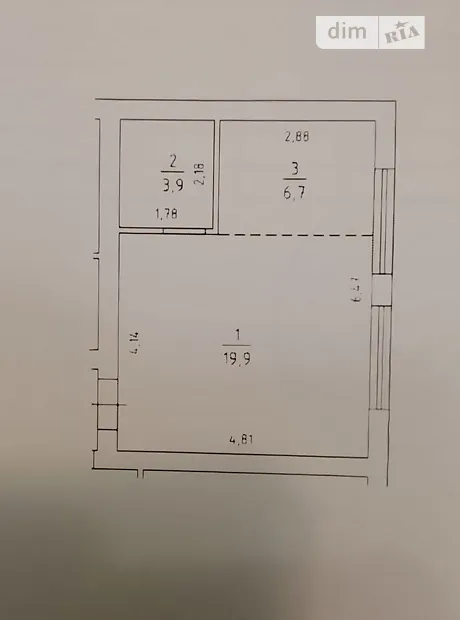 Квартира на вул. Назарія Яремчука, 18 в Києві, ID 306786, фото №17