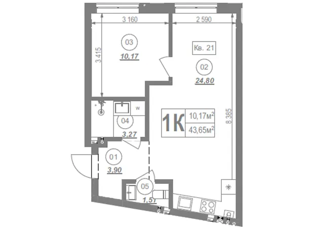 Квартира на вул. Слобідська, 4 в Львові, ID 165845, фото №6