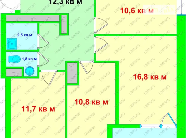 Квартира на вул. Юрія Іллєнка, 5 в Києві, ID 262049, фото №1
