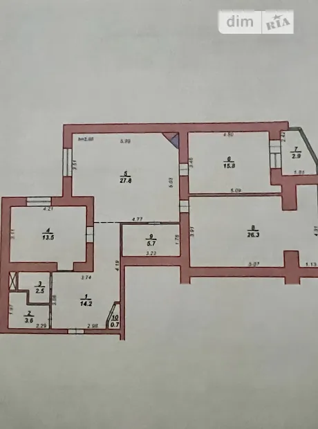Квартира на вул. Залізняка Максима 22/1 в Хмельницькому, ID 219245, фото №23