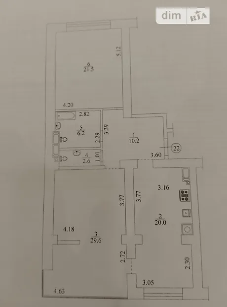 Квартира на вул. Радистів, 34 в Києві, ID 165179, фото №15
