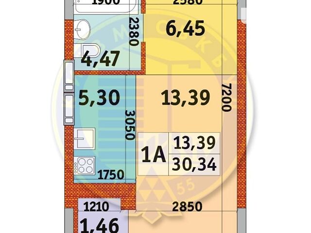 Квартира на вул. Квітки Цисик, 32 в Києві, ID 200001, фото №1
