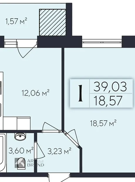Квартира на вул. Коновальця Євгена, 1 в Хмельницькому, ID 221212, фото №6