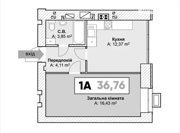 Квартира на пров. Тихого, 2 в Києві, ID 261280, фото №1