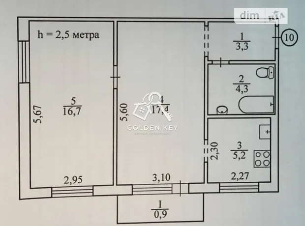 Квартира на вул. Космонавтів, 33 в Кривому Розі, ID 198341, фото №24