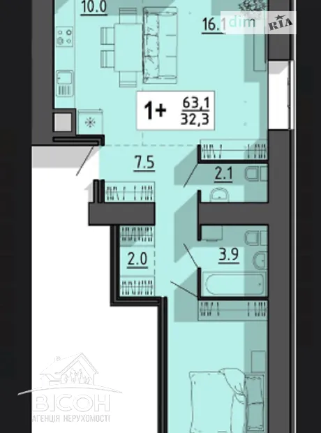 Квартира на вул. Генерала Мирона Тарнавського в Тернополі, ID 244181, фото №8