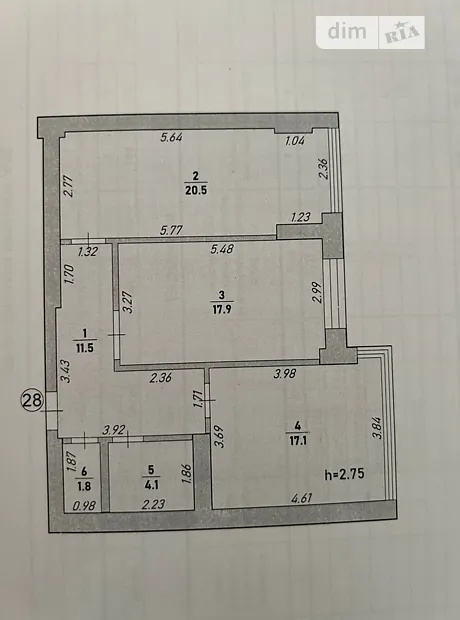 Квартира на вул. Галицька, 141Б в Івано-Франківську, ID 179358, фото №3