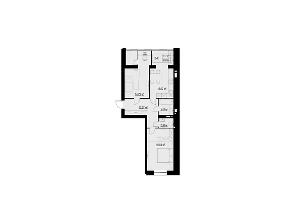 Квартира на шосе Старокостянтинівське 7/2 в Хмельницький, ID 219993, фото №5