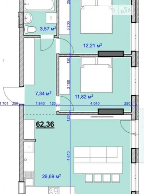 Квартира на вул. Целевича Юліана, 28 в Івано-Франківську, ID 162972, фото №2