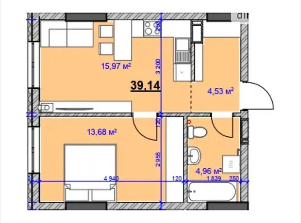 Квартира на вул. Целевича Юліана, 28 в Івано-Франківську, ID 173718, фото №2