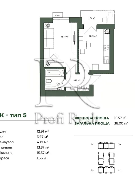 Квартира на вул. Фруктова, 10 в Києві, ID 244320, фото №15