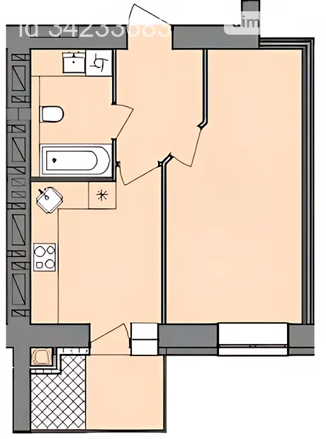 Квартира на вул. Кам'янецька 100/2 в Хмельницький, ID 221504, фото №2