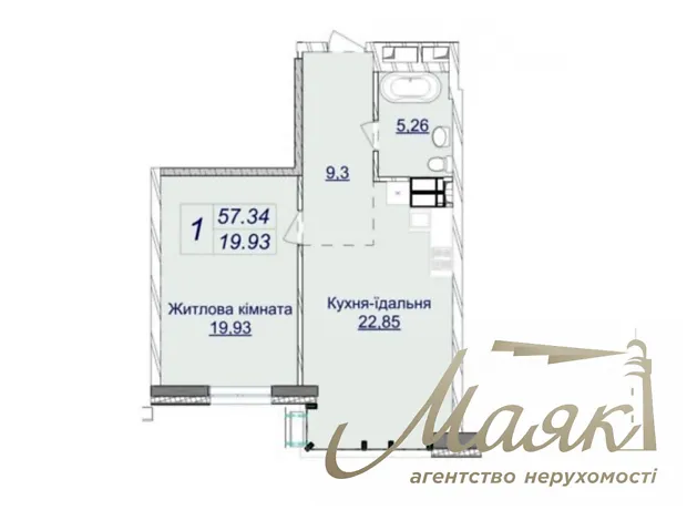 Квартира на вул. Андрія Верхогляда, 22Б в Києві, ID 166169, фото №7