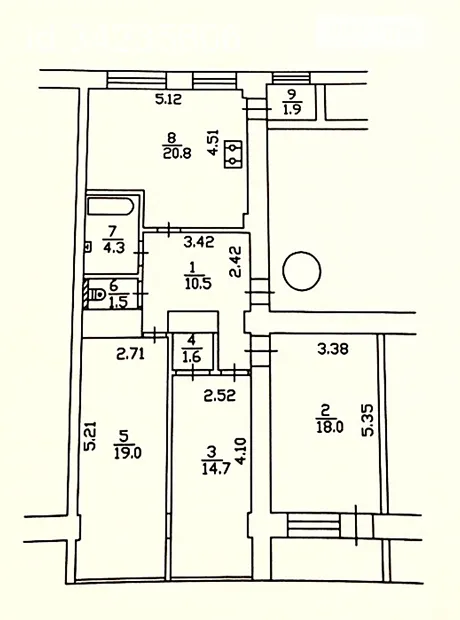Квартира на вул. Ірининська 1/3 в Києві, ID 189997, фото №20
