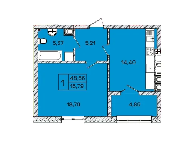 Квартира на вул. Конякіна, 3М в Луцьк, ID 219381, фото №5