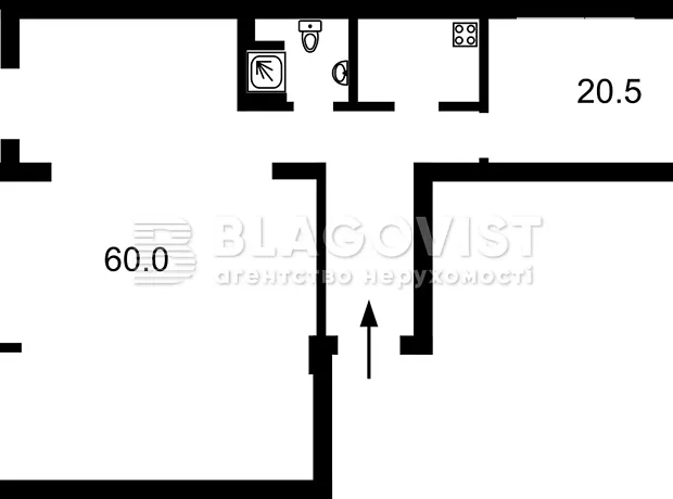 Квартира на вул. Олександрівська, 1 в Києві, ID 181338, фото №14