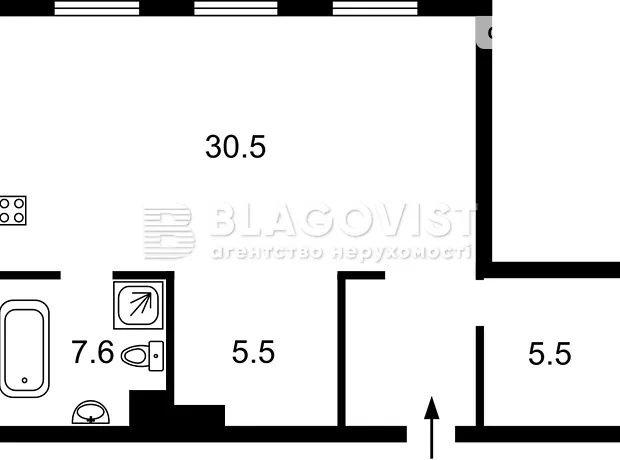 Квартира на вул. Дмитра Луценка, 14 в Києві, ID 163047, фото №41