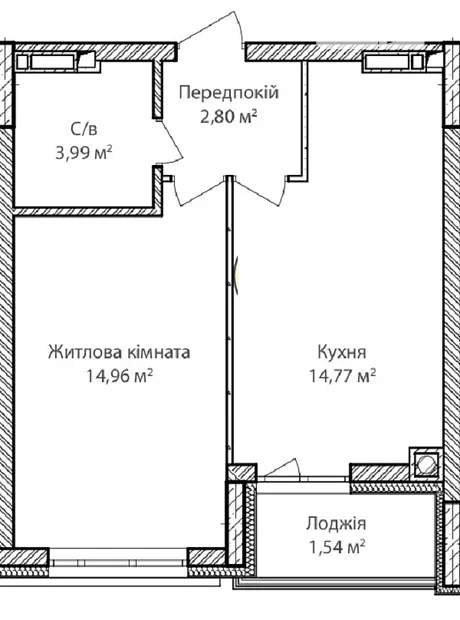 Квартира на вул. Ольги Кобилянської 1В/16 в Києві, ID 221162, фото №3